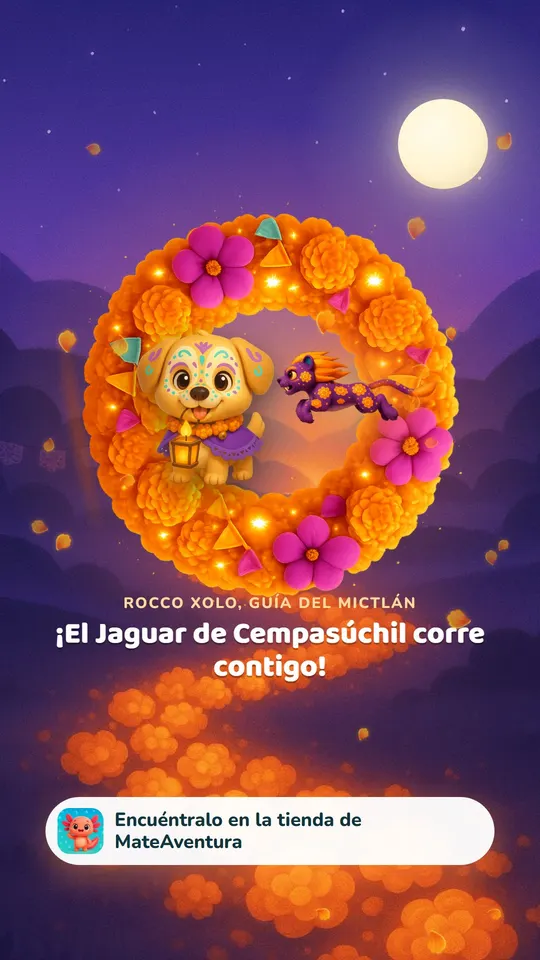 Rocco Xolo, Guía del Mictlán, junto al Jaguar de Cempasúchil